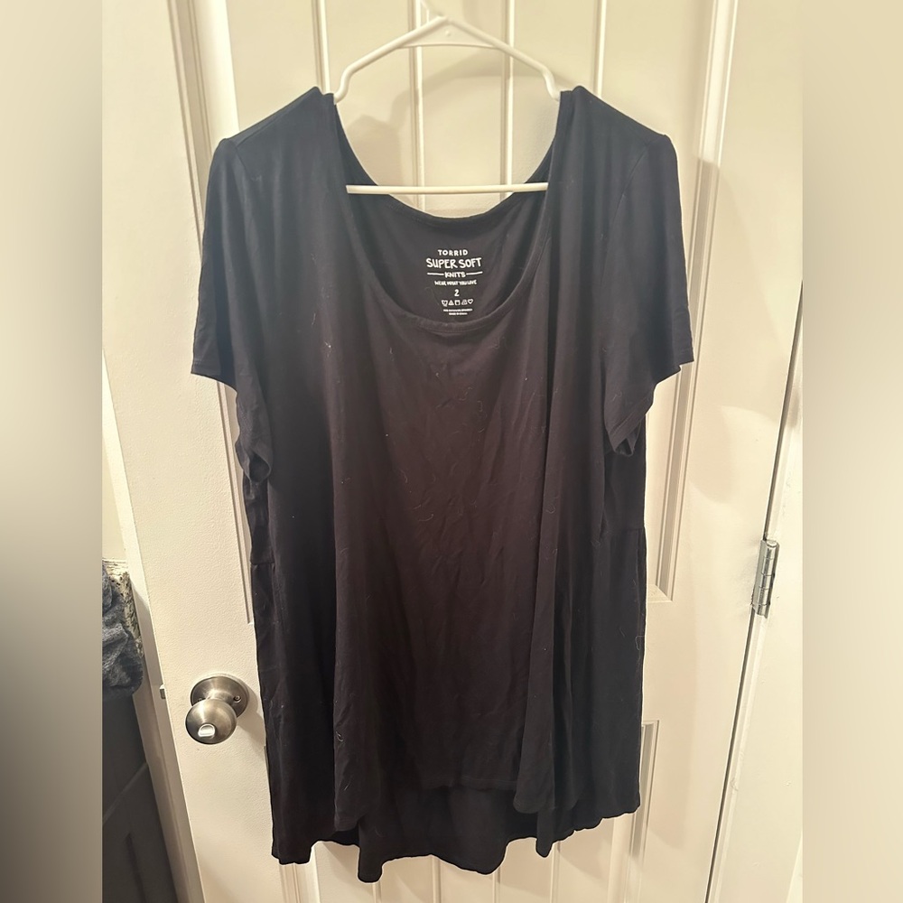 Super Soft high-low baby doll tee